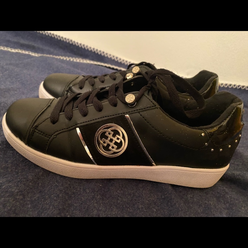 Black with Silver Sneakers
